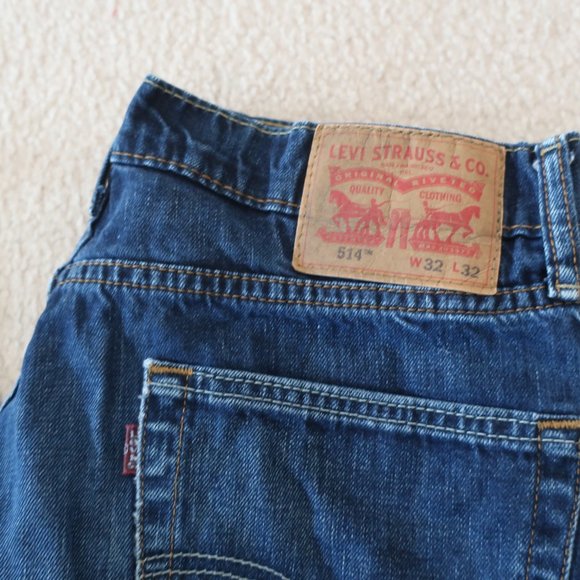 Levi's 514 Blue Denim 32 x 32 Jeans - Picture 2 of 5